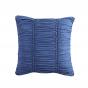 Platinum Arran Indigo Plain Dyed Quilt Cover Set with Textured Detail | Super King Bed | Indigo